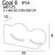Aplice cu Spot - Aplica cu 2 spoturi LED Goal II, alb