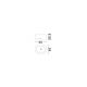 Plafoniere - Plafoniera design modern, Stone Gray, AERE, L 50cm