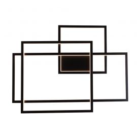Aplice, corpuri de iluminat pentru pereti - Aplica LED XXL dimabila design modern GEOMETRIC negru