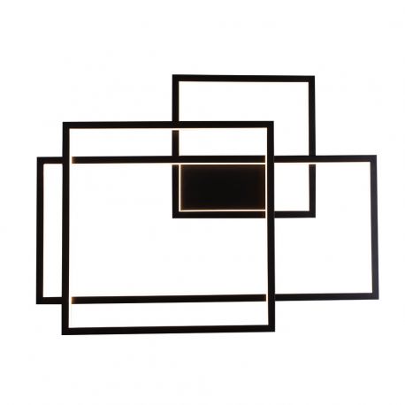 Aplice, corpuri de iluminat pentru pereti - Aplica LED XXL dimabila design modern GEOMETRIC negru