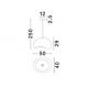 Pendule, Lustre suspendate - Lustra suspendata design modern, Stone Brown, AERE, L 50cm