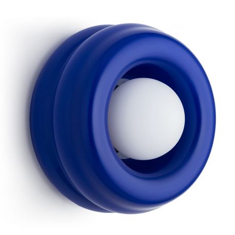 Aplice, corpuri de iluminat pentru pereti - Aplica de perete, Living, Hol, Scara, Sticla, Cobalt, TEVO