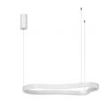 Lustra LED suspendata design modern DUSSA alba