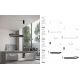 Pendule, Lustre suspendate - Lustra LED suspendata design modern DUSSA negru, 90x45cm