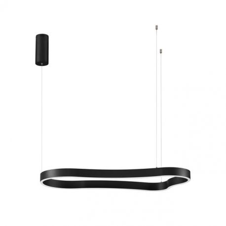 Pendule, Lustre suspendate - Lustra LED suspendata design modern DUSSA negru, 90x45cm