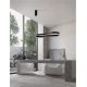 Pendule, Lustre suspendate - Lustra LED suspendata design modern DUSSA negru, 90x45cm