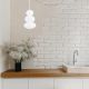 Pendule, Lustre suspendate - Lustra suspendata din Sticla, Alb, ORLANDO