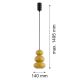 Pendule, Lustre suspendate - Lustra suspendata din Sticla, Miere Lucios, ORLANDO