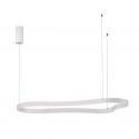 Lustra LED suspendata design modern DUSSA alb, 120x66cm