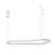 Pendule, Lustre suspendate - Lustra LED suspendata design modern DUSSA alb, 120x66cm