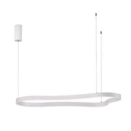 Lustra LED suspendata design modern DUSSA alb, 120x66cm