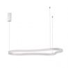Lustra LED suspendata design modern DUSSA alb, 120x66cm