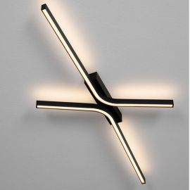 Lustra LED aplicata design modern AKRO negru