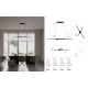 Lustre aplicate - Lustra LED aplicata design modern AKRO negru