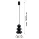 Pendule, Lustre suspendate - Lustra suspendata din Sticla, Negru Verzui, ORLANDO