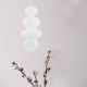 Pendule, Lustre suspendate - Lustra suspendata din Sticla, Alb Lucios, ORLANDO PLUS