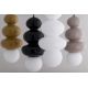 Pendule, Lustre suspendate - Lustra suspendata din Sticla, Alb Lucios, ORLANDO PLUS