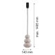 Pendule, Lustre suspendate - Lustra suspendata din Sticla, Casmir Lucios, ORLANDO