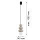 Pendule, Lustre suspendate - Lustra suspendata din Sticla, Casmir Lucios, ORLANDO PLUS