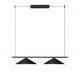 Pendule, Lustre suspendate - Lustra moderna suspendata LED Lui, negru