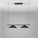 Pendule, Lustre suspendate - Lustra moderna suspendata LED Lui, negru