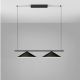 Pendule, Lustre suspendate - Lustra moderna suspendata LED Lui, negru