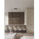 Pendule, Lustre suspendate - Lustra moderna suspendata LED Lui, negru