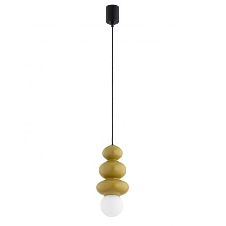 Pendule, Lustre suspendate - Lustra suspendata din Sticla, Miere Lucios, ORLANDO PLUS