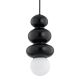 Pendule, Lustre suspendate - Lustra suspendata din Sticla, Negru Verzui, ORLANDO Plus