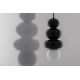 Pendule, Lustre suspendate - Lustra suspendata din Sticla, Negru Verzui, ORLANDO Plus