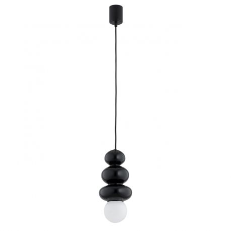 Pendule, Lustre suspendate - Lustra suspendata din Sticla, Negru Verzui, ORLANDO Plus