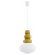 Pendule, Lustre suspendate - Lustra suspendata din Sticla, Miere Lucios, Alb, DIEGO