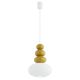 Pendule, Lustre suspendate - Lustra suspendata din Sticla, Miere Lucios, Alb, DIEGO
