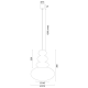 Pendule, Lustre suspendate - Lustra suspendata din Sticla, Miere Lucios, Alb, DIEGO