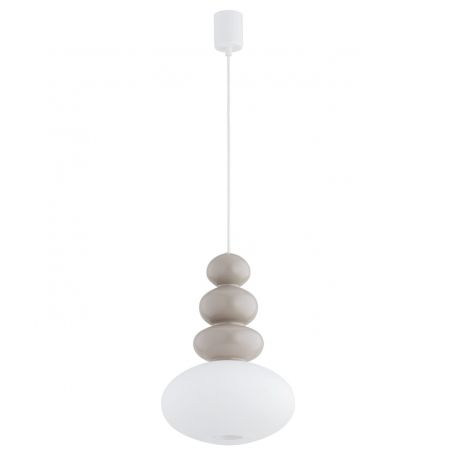 Pendule, Lustre suspendate - Lustra suspendata din Sticla, Casmir, Alb, DIEGO