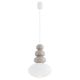 Pendule, Lustre suspendate - Lustra suspendata din Sticla, Casmir, Alb, DIEGO