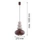 Pendule, Lustre suspendate - Lustra suspendata din Sticla, Casmir, Teracota, DIEGO