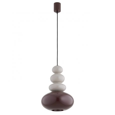 Pendule, Lustre suspendate - Lustra suspendata din Sticla, Casmir, Teracota, DIEGO