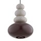 Pendule, Lustre suspendate - Lustra suspendata din Sticla, Casmir, Teracota, DIEGO