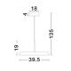 Pendule, Lustre suspendate - Lustra/Pendul LED design decorativ OPHELIA alb