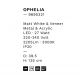 Pendule, Lustre suspendate - Lustra/Pendul LED design decorativ OPHELIA alb