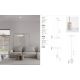 Pendule, Lustre suspendate - Lustra/Pendul LED design decorativ OPHELIA alb