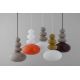 Pendule, Lustre suspendate - Lustra suspendata din Sticla, Alb, Portocaliu, DIEGO
