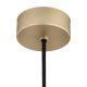 Pendule, Lustre suspendate - Lustra suspendata din Sticla, Transparenta, Metal, Auriu, SACRAMENTO