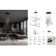 Pendule, Lustre suspendate - Lustra moderna cu pendule LED GRATTA