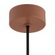 Pendule, Lustre suspendate - Lustra suspendata din Sticla, Roz Opac, Metal, Teracota, SACRAMENTO