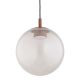 Pendule, Lustre suspendate - Lustra suspendata din Sticla, Roz Opac, Metal, Teracota, SACRAMENTO