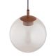 Pendule, Lustre suspendate - Lustra suspendata din Sticla, Roz Opac, Metal, Teracota, SACRAMENTO