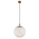 Pendule, Lustre suspendate - Lustra suspendata din Sticla, Roz Opac, Metal, Teracota, SACRAMENTO