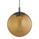 Pendule, Lustre suspendate - Lustra suspendata din Sticla, Chihlimbar, Metal, Titan, SACRAMENTO